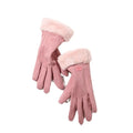 Women Winter Thick Plush Gloves Fashion Warm Suede Outdoor Guantes Lady Touchscreen Driving Gloves Sports Cycling Mittens